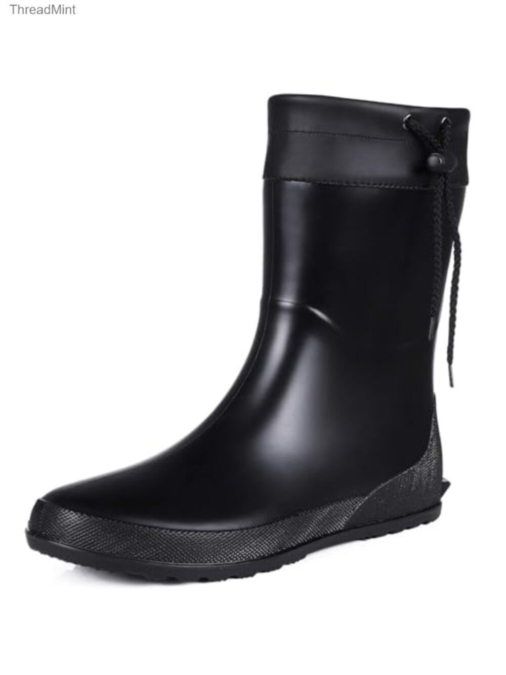 Women's Mid Calf Rain Boots Waterproof Gardening Shoes Lightweight Foldable